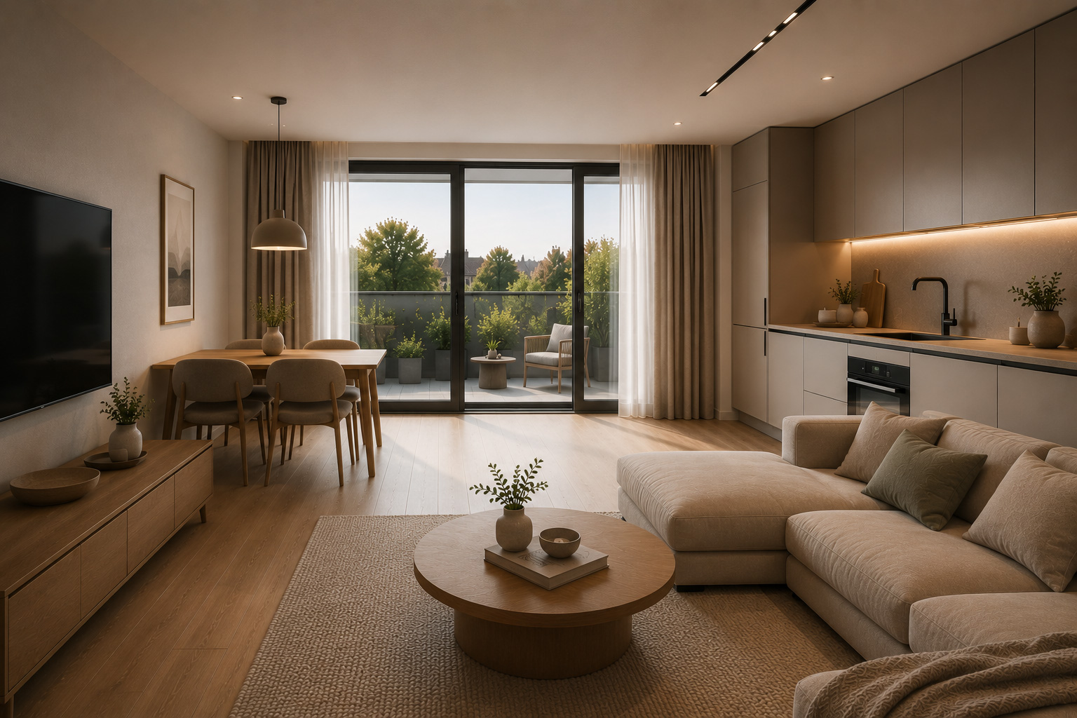 Byt v 2. NP, 2+kk · 56 m² · balkon